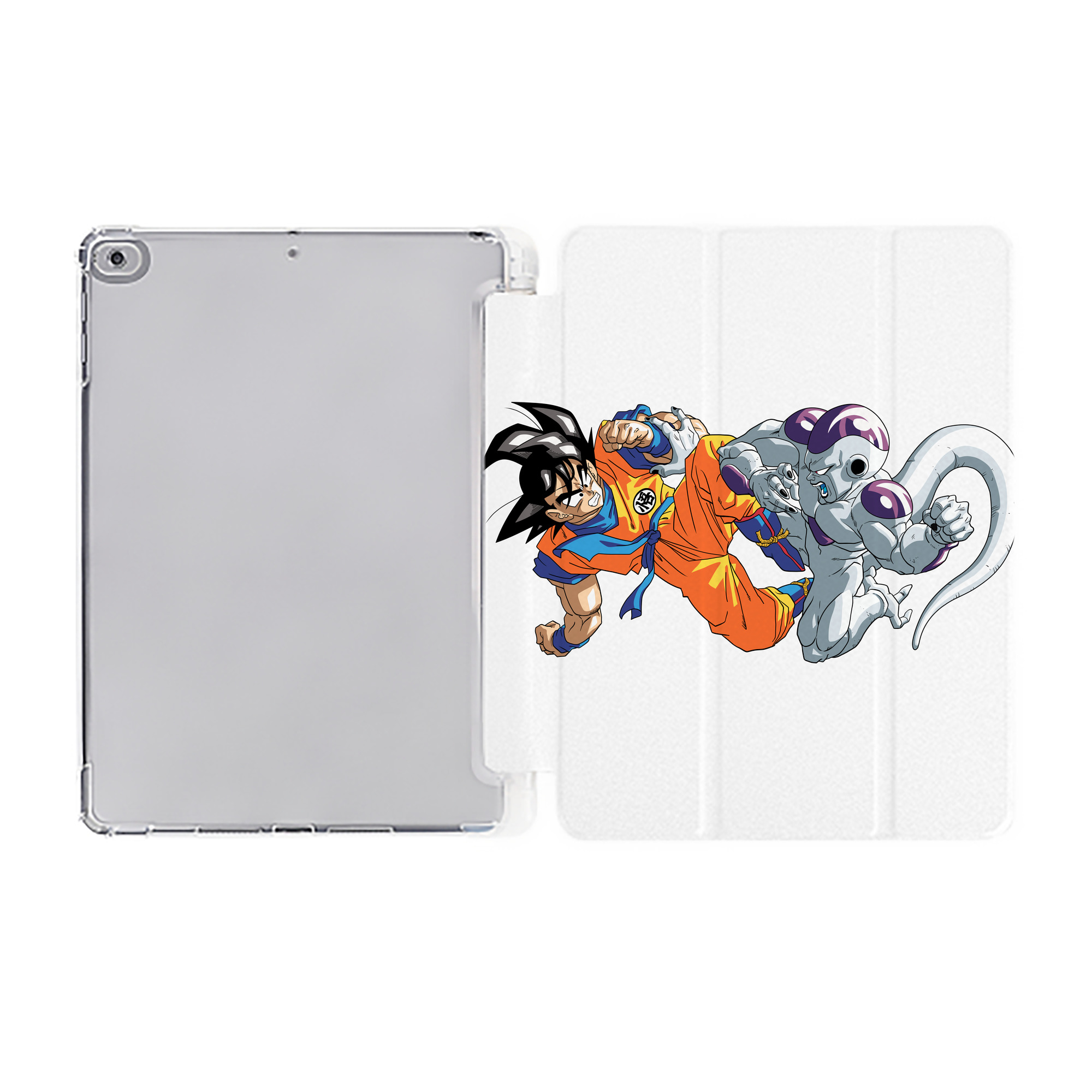 （画像用） ドラゴンボール 孫悟空（そん ごくう）Son Goku カカロット DRAGON BALL Kakarotto IPad ケース ペン収納付き 三つ折りスタンド PUレザー×シリコン 対応機種9.5/10.5/10.9インチ
